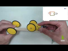 Load and play video in Gallery viewer, DC Motor Tinker Kit: STEM Robot Car With Lights And Switch (Ages 8-15)