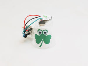 Dancing Shamrock Robot With Vibration Motor And Light Sensor Circuit Project (Ages 11+)