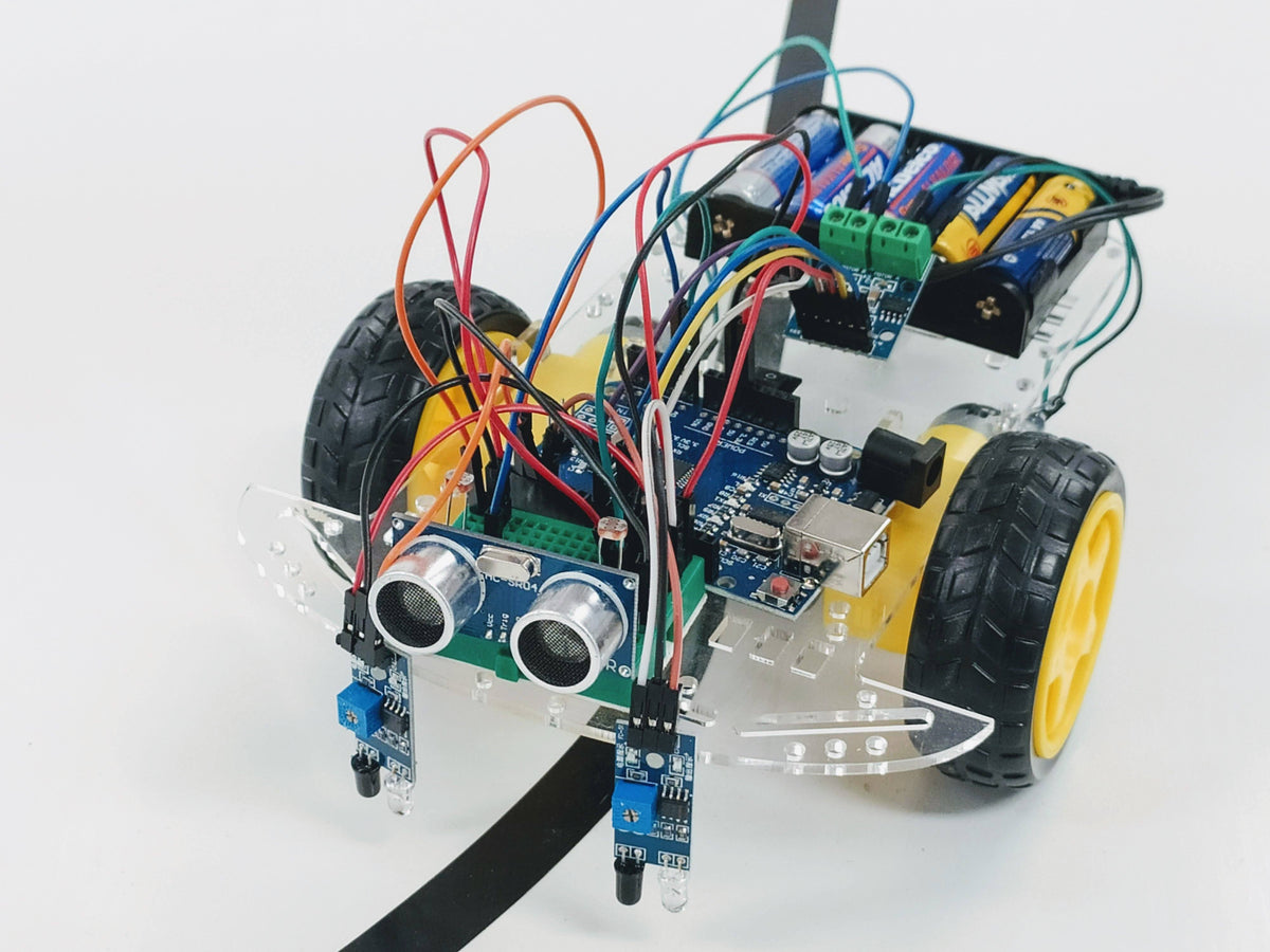 Barnabas Racer: Arduino-Compatible 2WD Servo Motor Car Kit (Ages 11+) –  Barnabas Robotics