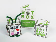 Load image into Gallery viewer, Bot In A Box Craft Robot | Stocking Stuffer | Party Favor | Valentine | Animal | Pack of 4, 8 or 10 | Ages 5+ Robot Party Favors Barnabas Robotics