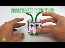 Load and play video in Gallery viewer, Bot In A Box Vibration Robot Craft Stocking Stuffer Barnabas Robotics Party Favor