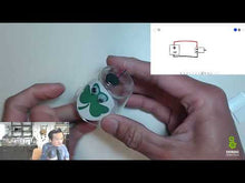Load and play video in Gallery viewer, Dancing Shamrock Robot With Vibration Motor And Light Sensor Circuit Project (Ages 11+)