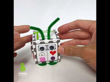 Load and play video in Gallery viewer, Bot In A Box Craft Robot Activity | Stocking Stuffer | Party Favor | Valentine | Easter Bunny | Pack of 4-32 | Ages 6+