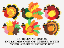 Load image into Gallery viewer, simple robot turkey craft
