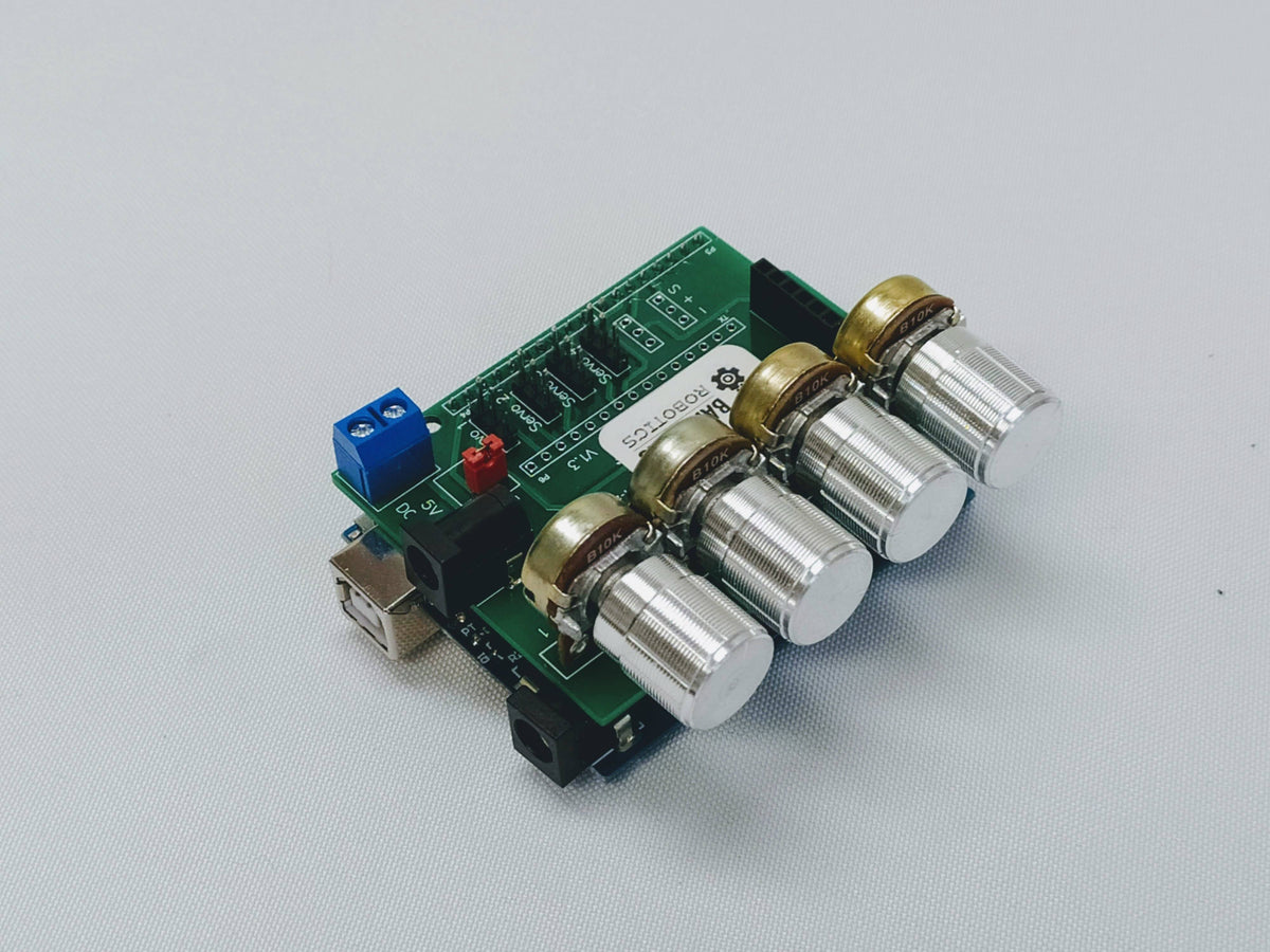 4-Axis Robot Servo Arm Controller with Dial Control – Barnabas Robotics