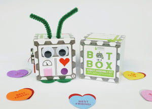 Bot In A Box Craft Robot | Stocking Stuffer | Party Favor | Valentine | Animal | Pack of 4, 8 or 10 | Ages 5+ Robot Party Favors Barnabas Robotics 