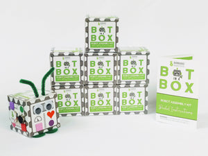 Bot In A Box Craft Robot | Stocking Stuffer | Party Favor | Valentine | Animal | Pack of 4, 8 or 10 | Ages 5+ Robot Party Favors Barnabas Robotics 8-Pack Classic Edition 