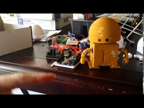barnabas bot build your own robot kit arduino 2 servos 3-d printed robot